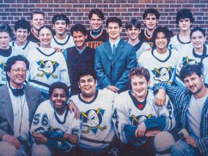 Mighty Ducks photo with Paul Kariya